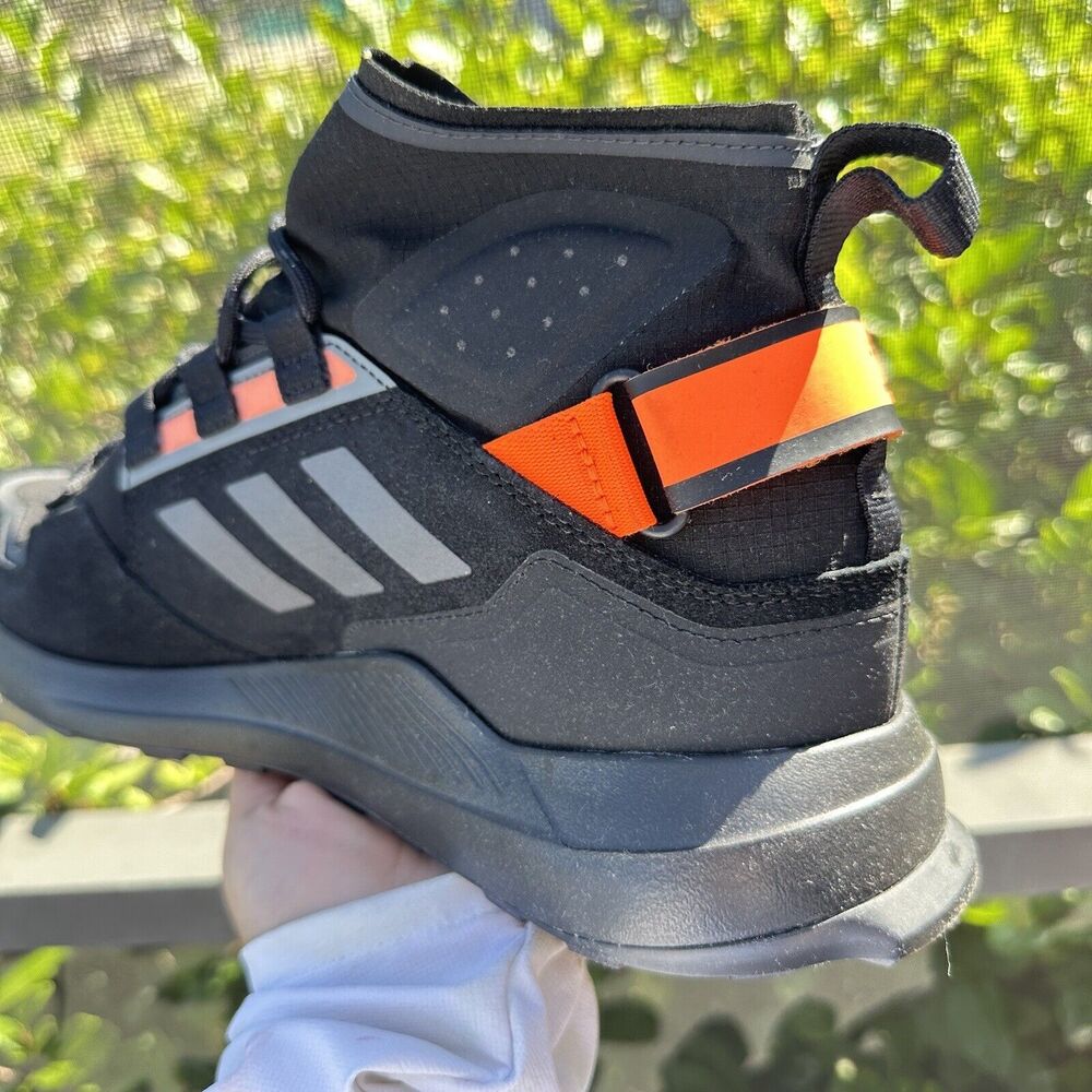 Adidas Terrex Hikster Mid Core Black Signal Orange Men's Shoes EH3529 Size 9.5 - Picture 10 of 15